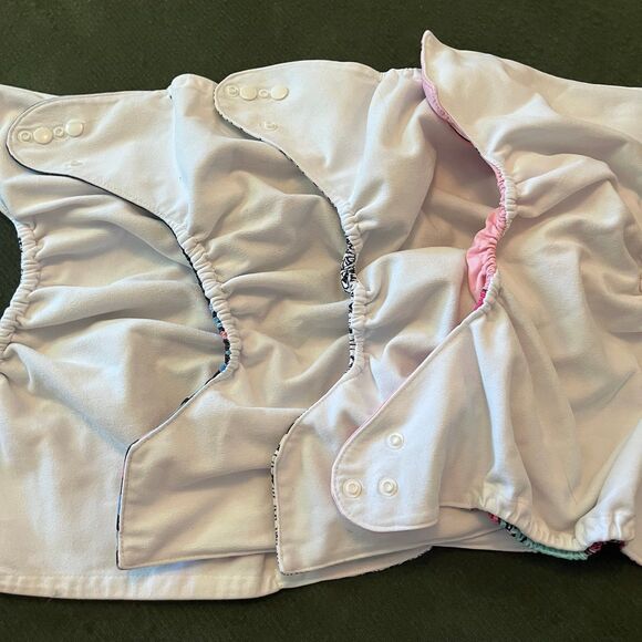 Alva Baby Cloth Diapers Pocket Diapers Set Of 4 - Picture 8 of 11